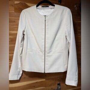 Tahari Elegant White Women's Lined Blazer